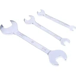 RS PRO 3 Piece Chrome Vanadium Steel Open Ended Spanner Set Model No 4499555-24