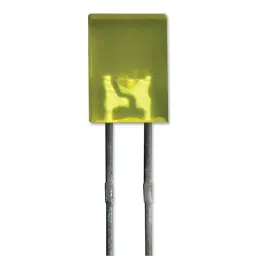 KINGBRIGHT LED, 2X5 mm, Yellow, 4Mcd, 588Nm, L-113YDT (Pack of 5)-11