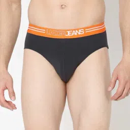UnderJeans by Spykar Dark Navy Regular Fit Briefs-image-88