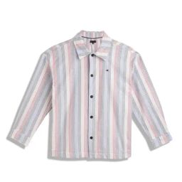 Tommy Hilfiger Kids Calico Striped Oversized Shirt-6