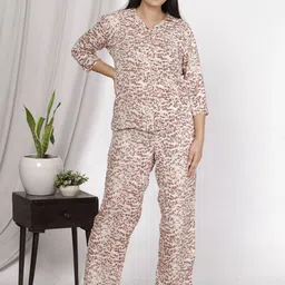 SAKURA Animal Printed Shirt Collar Shirt With Trousers Co-Ords-picture-35