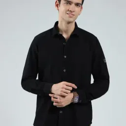 Monte Carlo Black Cotton Regular Fit Shirt-picture-28
