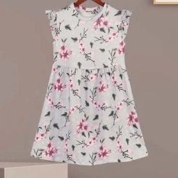HELLCAT Girls Light Grey Floral Dresses-picture-40