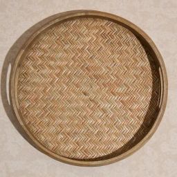 Westside Home Brown Rattan Woven Tray - Small-22