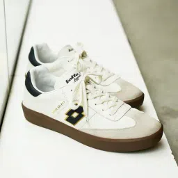 Lotto Men's Leggenda Brasil Select OG White & Black Sneakers-image-52