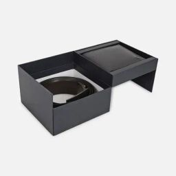 Allen Solly Black Leather Textured Reversible Belt with Wallet Set-image-63