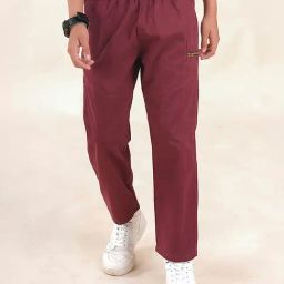 Kiddopanti Boys Maroon Solid Cargo Pants-image-38