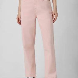 Van Heusen Pink Cotton Regular Fit Mid Rise Jeans-image-54