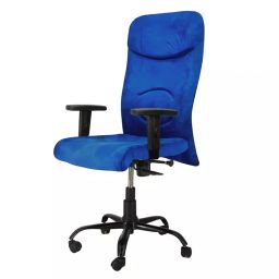 zidle Titan Adjustable Revolving Arm Office Chair Synthetic Fiber & Foam 83.82x66 cm Blue for Study & Home Office-23