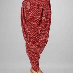 NIVUDI Kids-Girls Red Cotton Blend Kurta Sets-image-3