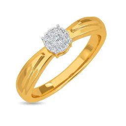 Kisna Diamond & Gold Jewellery Celebration band 18k (750) Diamond & Gold Ring For Women-image-73