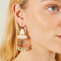 Accessorize London Women's Multi Beaded Chandelier Earrings-22