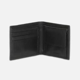 Van Heusen Black Leather Textured Reversible Belt with Wallet Set image 3