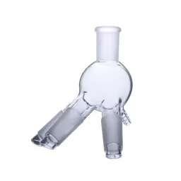 ABGIL Adapter Receiver Cow Type Borosilicate Glass B19 Socket and B14 Cone, ADP-61-01-17