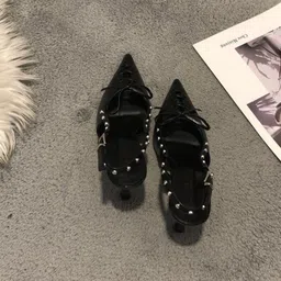 Ozzaro Women Solid Embellished Wedge Pointed Toe Heels-image-2