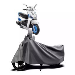 Auto Pearl Two Wheeler Cover with Bag for Mahindra Gusto, Silver-image-118