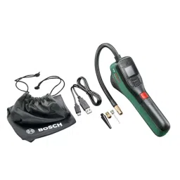 Bosch 3.6 V and 3 Ah Battery Capacity Tyre Inflator Air Pump for Bike or Car Tyres, 603947080-2