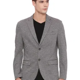 Basics Taupe Notched Lapel Blazer-image-15
