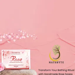 NATSBYTE Set Of 2 Rose Handmade Bathing Bar- 120 g Each image 3