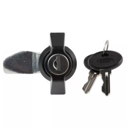 RS PRO Clear Cabinet Lock, 24.5 mm Panel-to-Tongue, 22.2 x 20.2 mm Cutout, Key Unlock Model No 1461796-23