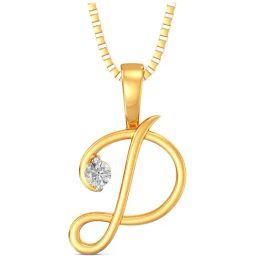 Joyalukkas D 18k Gold & Diamond Pendant with Chain-image-101
