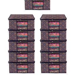 AMAK INC Blue Fabric Multi-Utility Wardrobe Organisers-picture-27