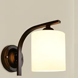 KINIS Black & White Metal Quirky Abstract Shaped Shaped Wall Lamp-6