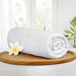 MYTRIDENT White 1 Cotton 550 GSM Bath Towel-image-24