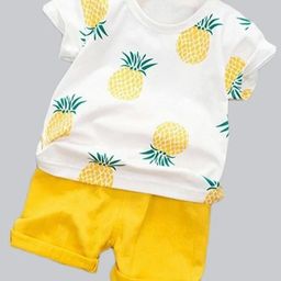 Lofn Unisex Kids Printed T-shirt with Shorts-image-3