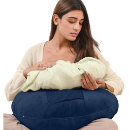 Cherilo Baby Feeding Nursing Pillow - Navy Blue-image-4