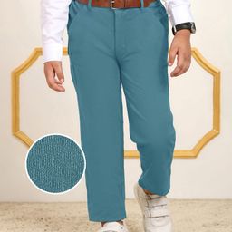Mark & Mia Full Length Solid Colour Trouser - Light Blue-image-64