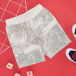 Pantaloons Junior Leaves Printed Shorts - Off White-image-43