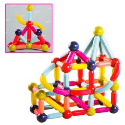 Toysire 42 Pieces Magnetic Balls and Rods Building Sticks Blocks Set, 3D STEM Stacking Toys for Boys & Girls-11