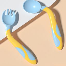 Bembika 360 Degree Bendable Baby Self Feeding Spoons with BPA Free material Gum Friendly Spoon For Baby Feeding Baby Self Feeding Spoon-Breland-12