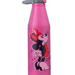 Gluman Botoru Minnie Mouse Stainless Steel Water Bottle Pink - 750 ml- Steel Water Bottle-picture-17