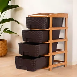 Myntra Elegant Homes Brown Regular Multi-Utility Organisers-1