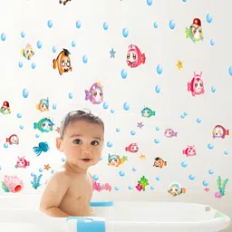 INDIAN ROYALS White & Blue Printed Waterproof Heat Resistant Self Adhesive Wall Stickers-image-74