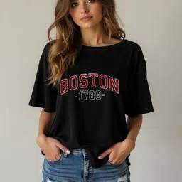 Moda Rapido Women Typography Printed T-shirt-picture-8