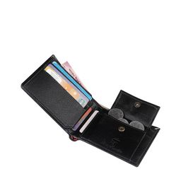TEMIER Men Typography Printed Canvas Two Fold Wallet image 4