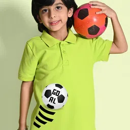 NUSYL Boys Printed Polo Collar T-shirt-image-13
