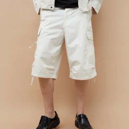 Forca By Lifestyle Off White Regular Fit Cargo Shorts-16
