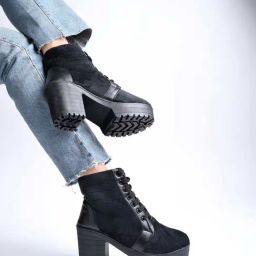 Shoetopia Kids Black Casual Boots-image-99