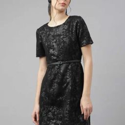 Latin Quarters Black A Line Dress-picture-43