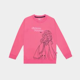 Bodycare Girls Pink Printed Full Sleeves Sweatshirt-image-29