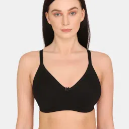 Rosaline by Zivame Anthracite Non Wired Non Padded Full Coverage Bra-0