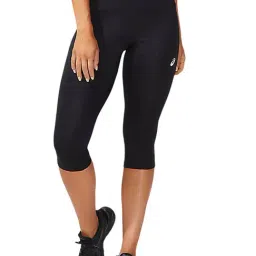 Asics Black Regular Fit Capris-image-4