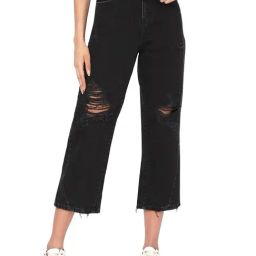 Spykar Black Relaxed Fit Lightly Washed Jeans (YNR)-picture-10