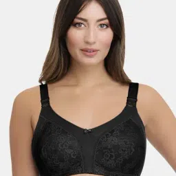 Amante Black Non Wired Non Padded Full Coverage Bra-20