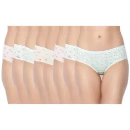 Dollar Missy Multicolor Printed Hipster Panty (Pack  of 8)-16