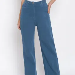 FabNu by Fabindia Blue Cotton Pants-image-40